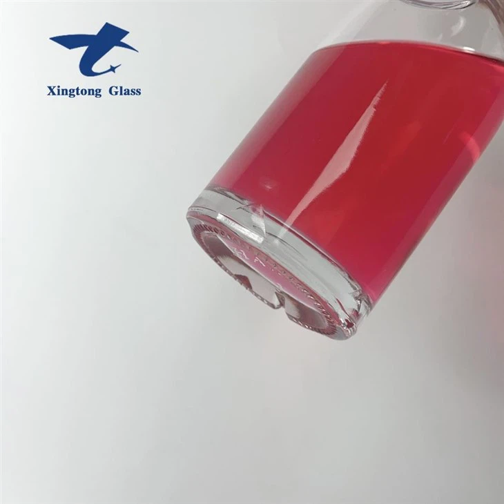 Round Long Neck Wishkey Glass Bottles