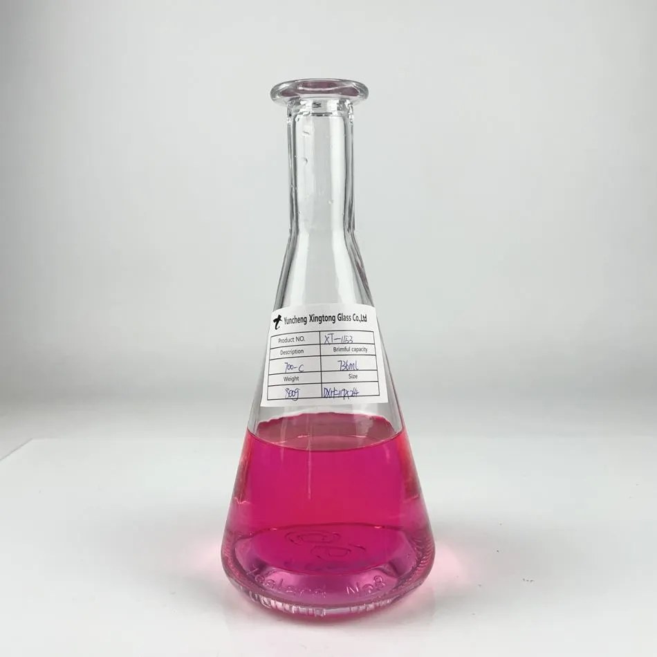 Qo'ziqorinli konus shaklidagi shisha shisha